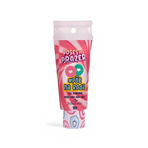 PÕE NA RODA GEL CORPORAL BEIJÁVEL UNISSEX 15G LINHA DOSES DE PRAZER SOFISTICATTO
