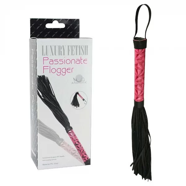 Chicote Luxury Fetish Flogger Vermelho