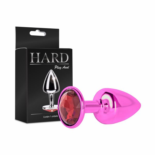 PLUG ANAL ROSA COM PEDRA (HA118R) - HARD