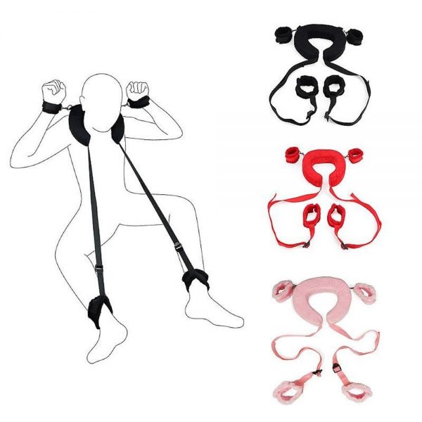 ALGEMA MANACLE PARA BRAÇO E PERNA COM APOIO DE CABEÇA SADO VIBE TOYS