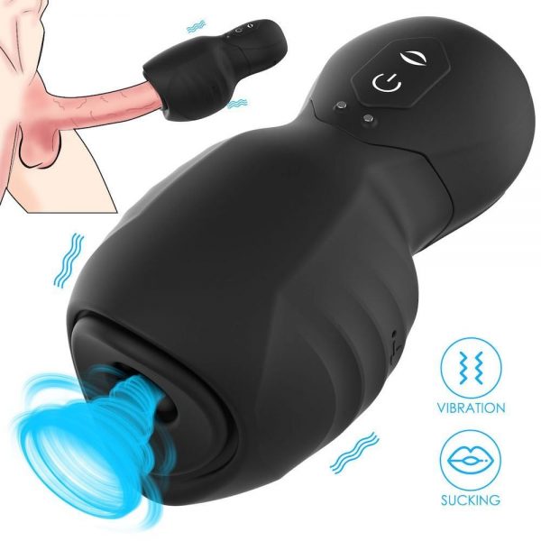 MASTURBADOR TRAINER EM SILICONE COM VIBRAÇÃO E SUCÇÃO - VIBE TOYS