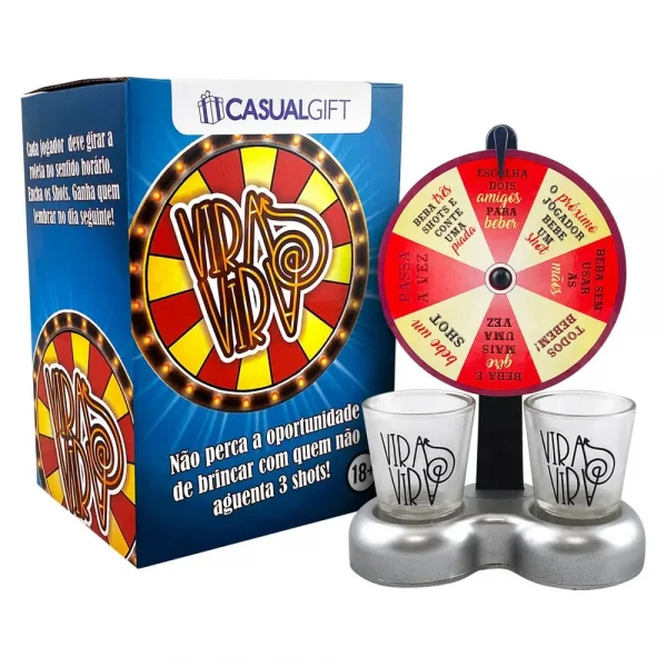JOGO VIRA VIRA ROLETA DE DESAFIOS CASUAL GIFT