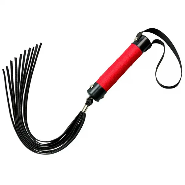 CHICOTE VERMELHO COM 10 TIRAS EM CORDA DE 40 CM (L082) - LA PIMIENTA
