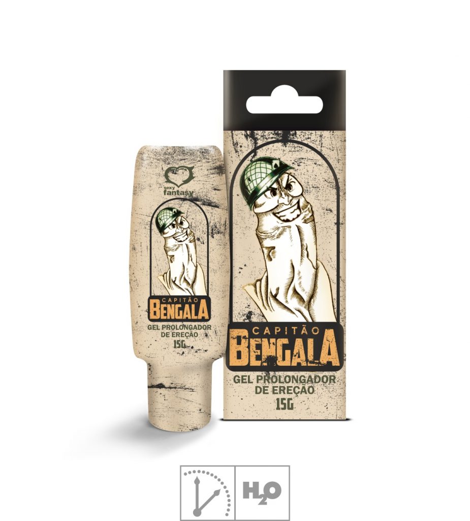 CAPITÃO BENGALA PROLONGADOR DE EREÇÃO 15G - SEXY FANTASY