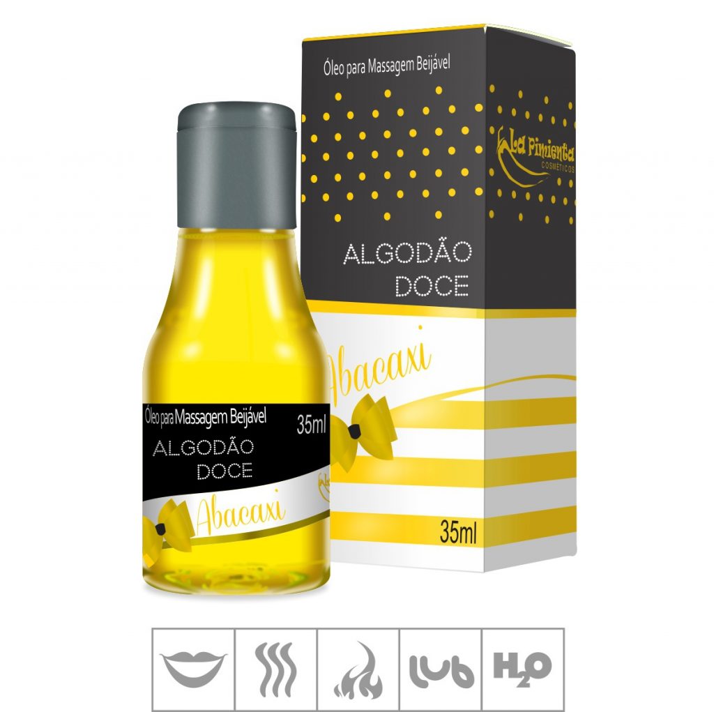 ALGODÃO DOCE ÓLEO BEIJÁVEL ABACAXI (L045) 35 ML - LA PIMENTA
