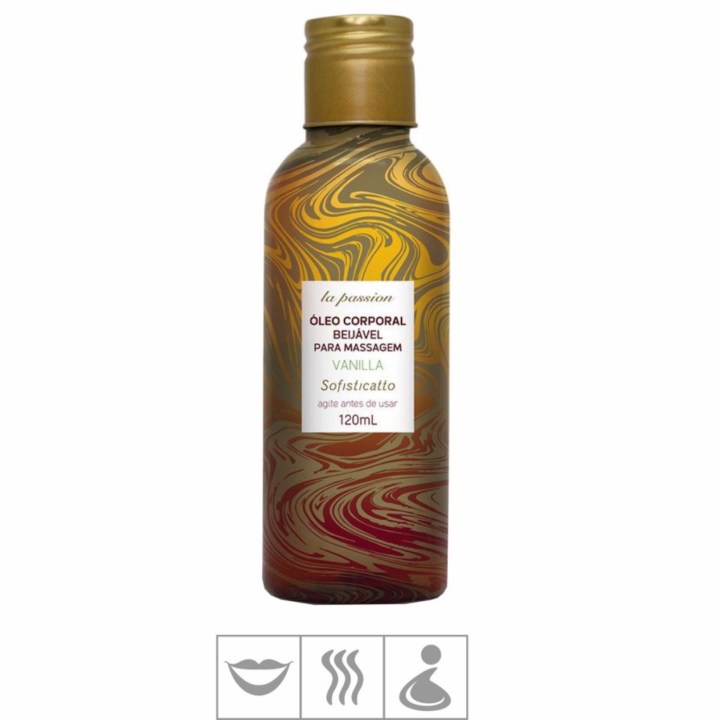 ÓLEO BEIJÁVEL LA PASSION VANILLA 120ML - SOFISTICATTO