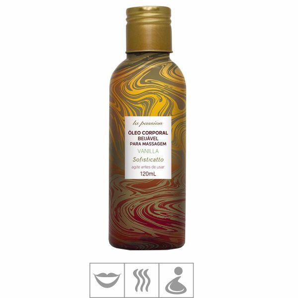 ÓLEO BEIJÁVEL LA PASSION VANILLA 120ML - SOFISTICATTO