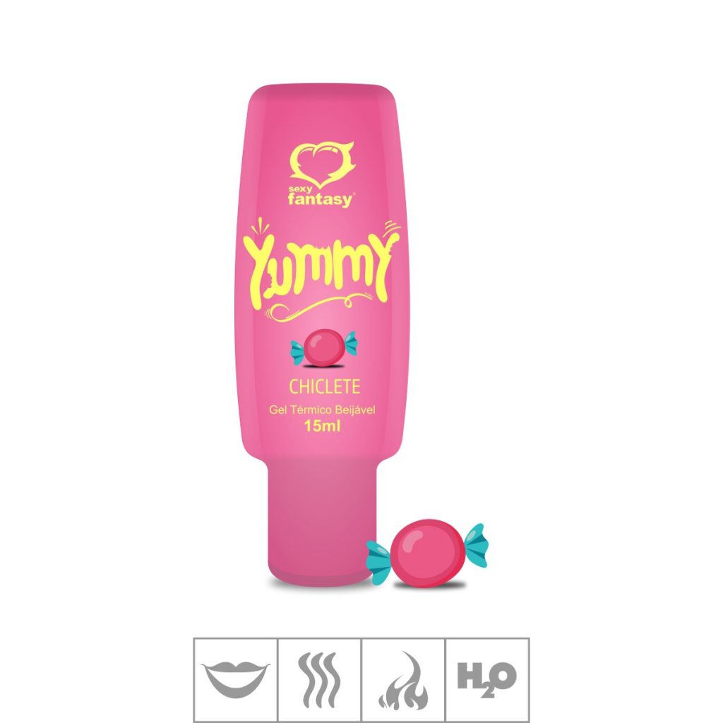 YUMMY CHICLETE GEL COMESTÍVEL TERMICO 15ML – SEXY FANTASY