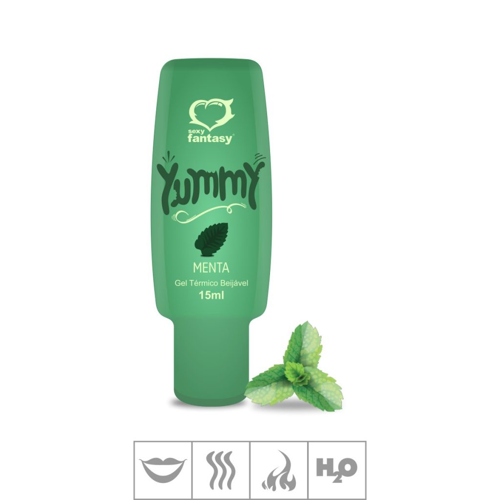 YUMMY MENTA GEL COMESTÍVEL TERMICO 15ML - SEXY FANTASY