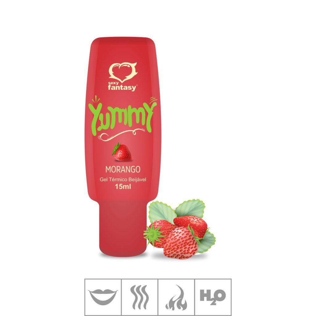 YUMMY MORANGO GEL COMESTÍVEL TERMICO 15ML – SEXY FANTASY