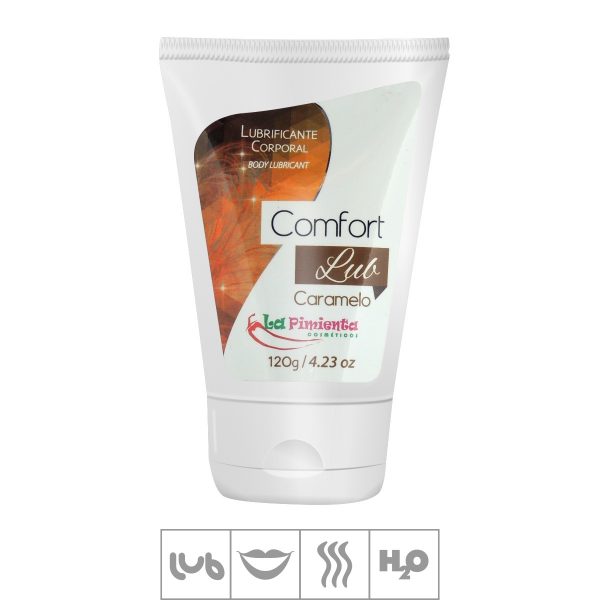 COMFORT LUB CARAMELO LUBRIFICANTE BEIJÁVEL 120G (L901) - LA PIMENTA