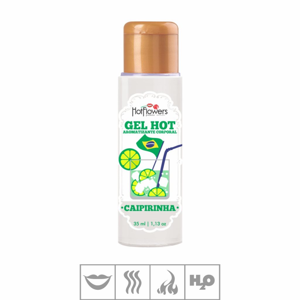 GEL AROMATIZANTE CAIPIRINHA  COMESTIVEL 35ML- HOTFLOWERS