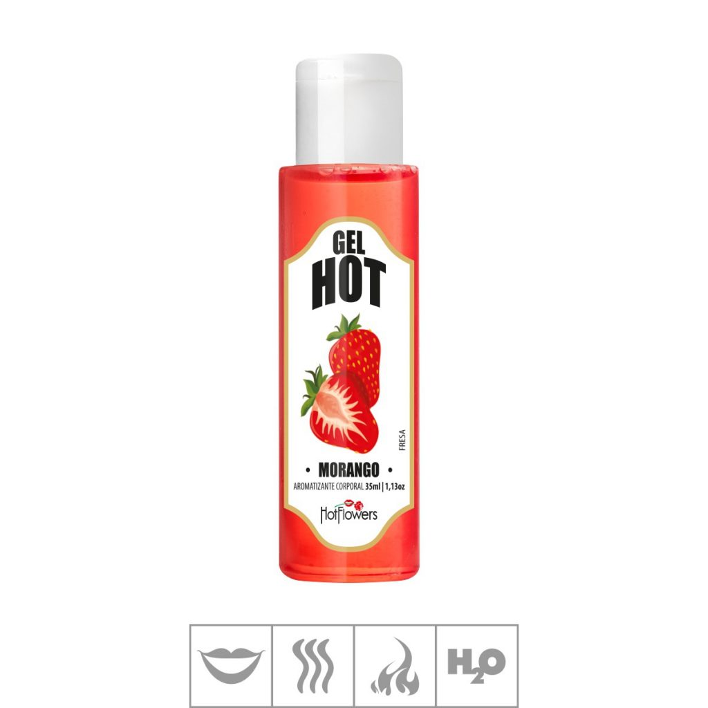 GEL AROMATIZANTE MORANGO - COMESTIVEL 35ML