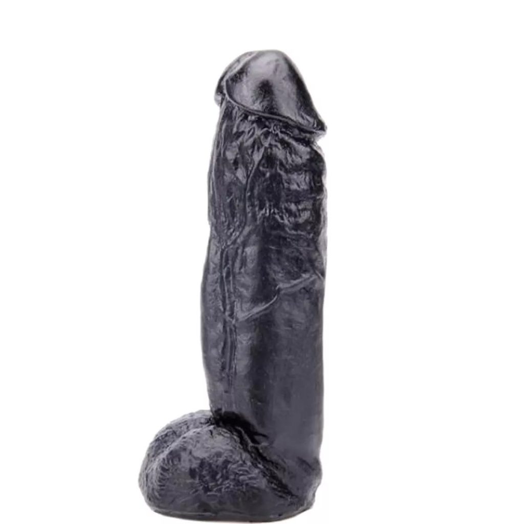 PRÓTESE PENIANA REALÍSTICA 18,5X4,5 CM PRETO (KT101) - KGEL