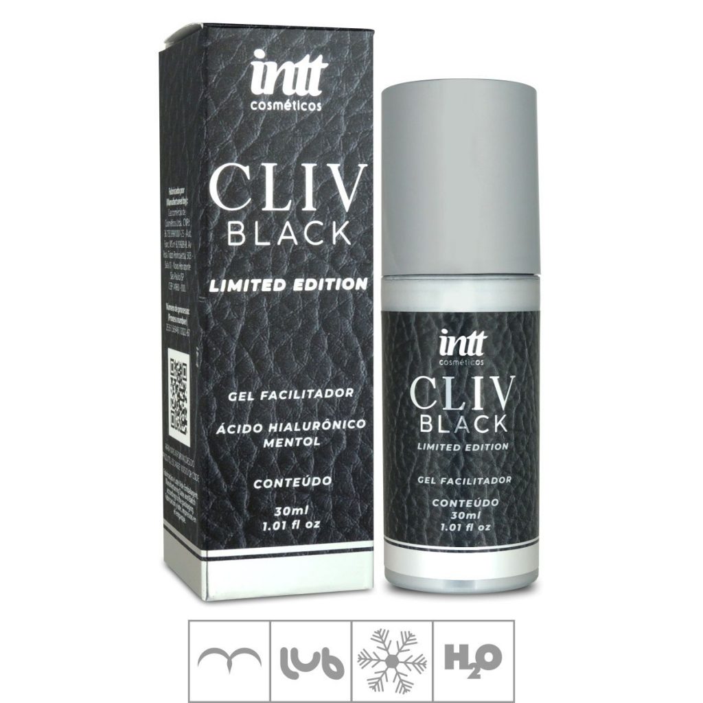 CLIV BLACK GEL FACILITADOR COM ÁCIDO HIALURÔNICO 30ML - INTT