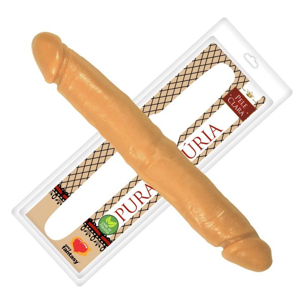 PÊNIS PARA DUPLA PENETRAÇÃO MACIÇO 30X4,5CM PURA LUXURIA (PA027) - SEXY FANTASY
