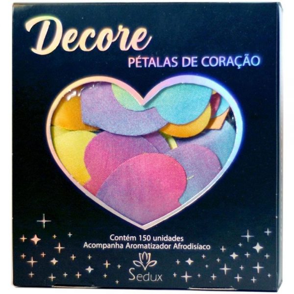 DECORE PÉTALAS DE CORAÇÃO COLORIDO - SEDUX