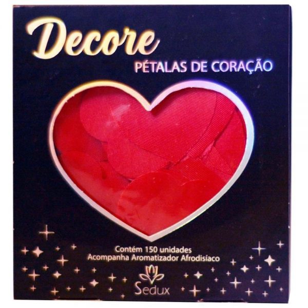 DECORE PÉTALAS DE CORAÇÃO VERMELHO - SEDUX