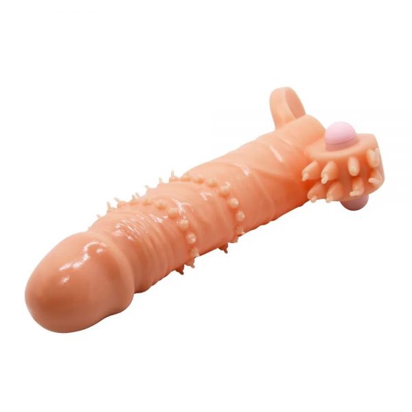 CAPA PENIANA COM VIBRO PENIS SLEEVE - PRETTY LOVE