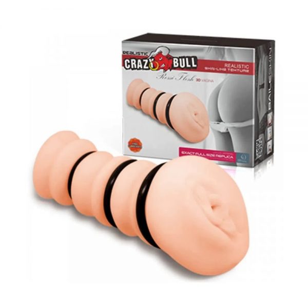 MASTURBADOR VAGINA CYBER 3 ANÉIS (MA105) - CRAZY BULL