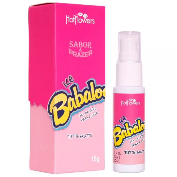 ICE BABALOO GEL BEIJÁVEL VIBRA E GELA (HC771) TUTTI FRUTTI - HOTFLOWERS