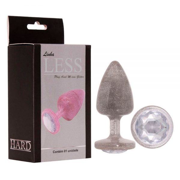 PLUG GLITTER M CROMADO (HA166C) LESS - HARD