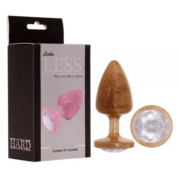 PLUG GLITTER M DOURADO (HA166D) LESS - HARD