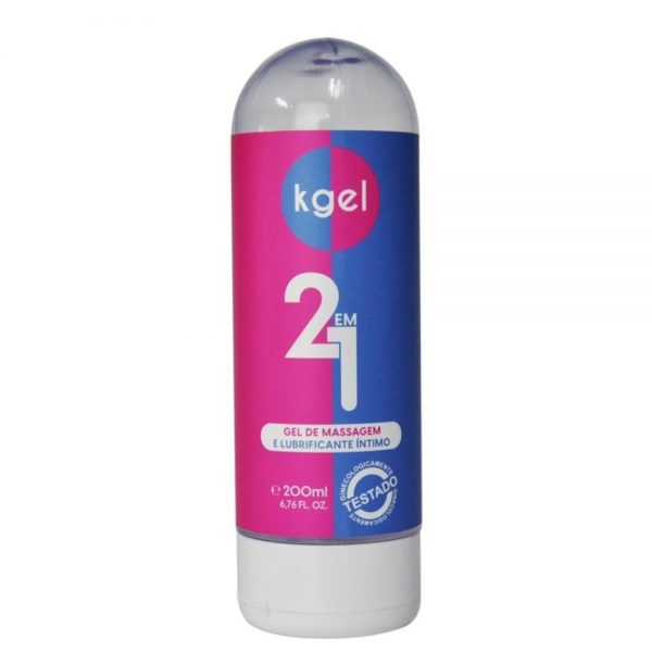 KGEL 2 EM 1 GEL MASSAGEM E LUBRIFICANTE ÍNTIMO 200ML KGEL