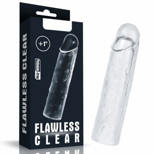 CAPA PENIANA FLAWLESS CLEAR (CA065) SILICONE TRANSPARENTE - LOVE TOY