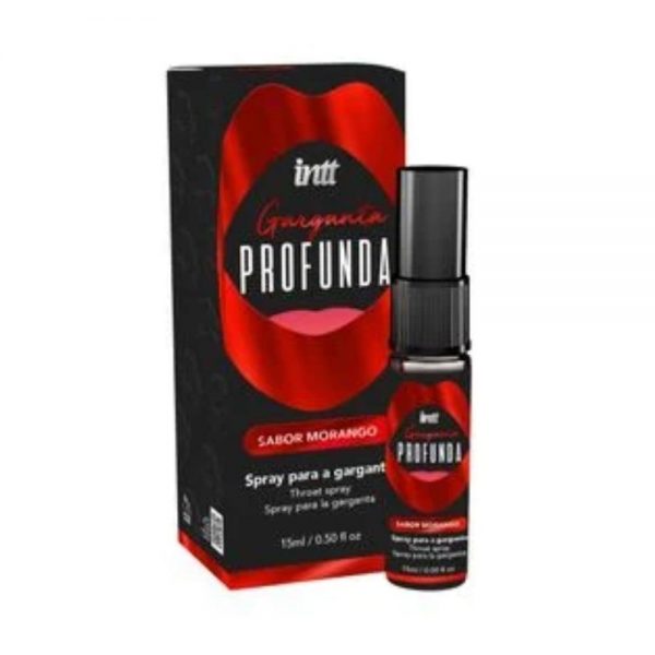 GARGANTA PROFUNDA SPRAY DESSENSIBILIZANTE ORAL (MORANGO) 15ML - INTT