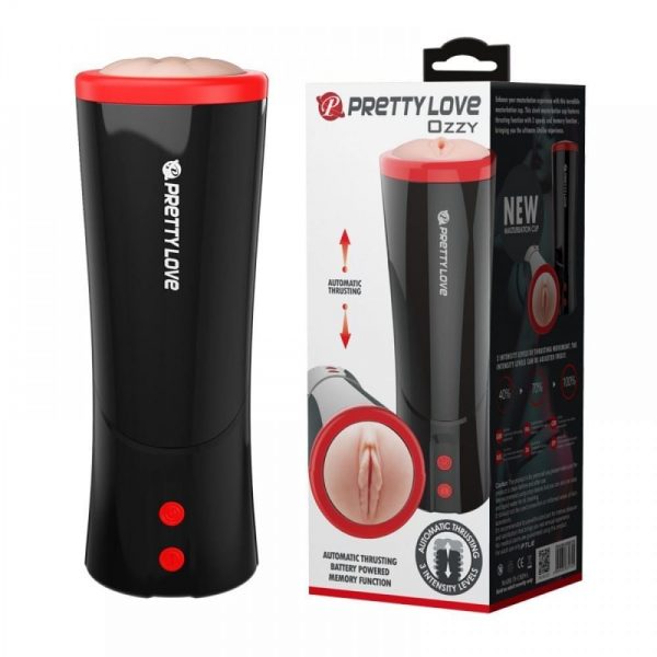 MASTURBADOR VAGINA EM CYBERSKIN COM 3 NÍVEIS DE MOVIMENTO VAI E VEM - PRETTY LOVE