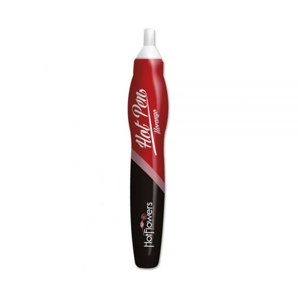 HOT PEN CANETA COMESTIVEL (HC244) MORANGO - HOT FLOWERS