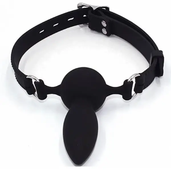 MORDAÇA DE LUXO EM SILICONE COM CINTA - MISS COLLECTION