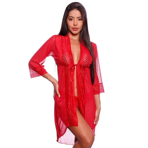 ROBE LUXO LAYSA (REF.:829) VERMELHO - PATITEX