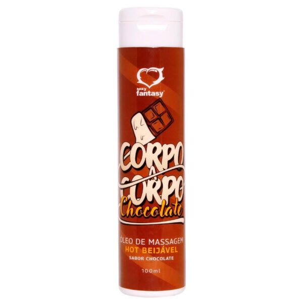 ÓLEO DE MASSAGEM HOT CORPO A CORPO CHOCOLATE (REF.:4872) 100ML - SEXY FANTASY