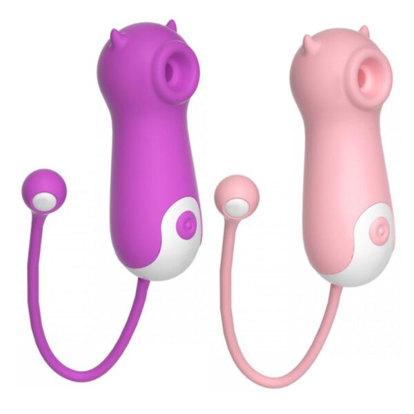 VIBRADOR LITTLE MONSTERS QIQI 10 MODOS DE ONDAS DE PRESSÃO - LILO