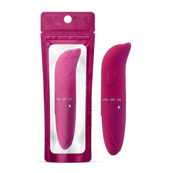 VIBRADOR PONTO G AVELUDADO GOLFINHO (6178) – ROXO