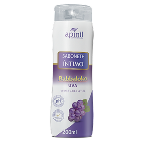 SABONETE ÍNTIMO BABBALOKO UVA 200 ML - APINIL