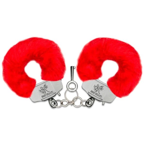 ALGEMA DE METAL COM PELÚCIA (COD102PV) VERMELHO - PAU BRASIL