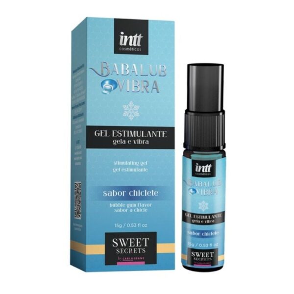 BABALUB VIBRA GEL ESTIMULANTE GELA E VIBRA SABOR CHICLETE 15G SWEET SECRETS - INTT