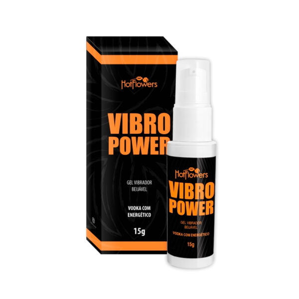 VIBRO POWER VODKA COM ENERGÉTICO (HC776) GEL VIBRADOR BEIJÁVEL15G  - HOTFLOWERS