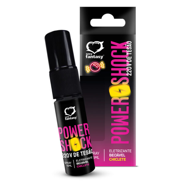 POWER SHOCK CHICLETE 220V DE TESÃO (REF.:6148) SPRAY ELETRIZANTE - SEXY FANTASY