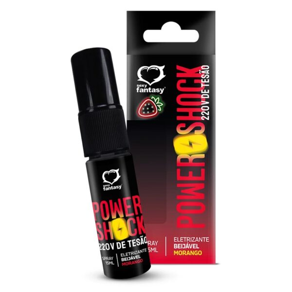 POWER SHOCK MORANGO 220V DE TESÃO (REF.:6146) SPRAY ELETRIZANTE - SEXY FANTASY
