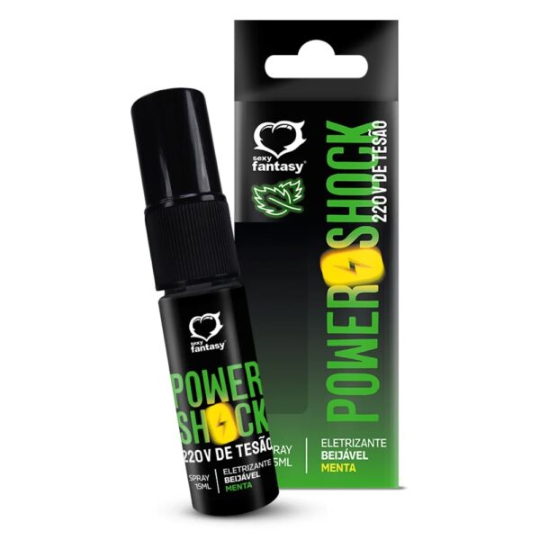 POWER SHOCK MENTA 220V DE TESÃO (REF.:6147) SPRAY ELETRIZANTE - SEXY FANTASY