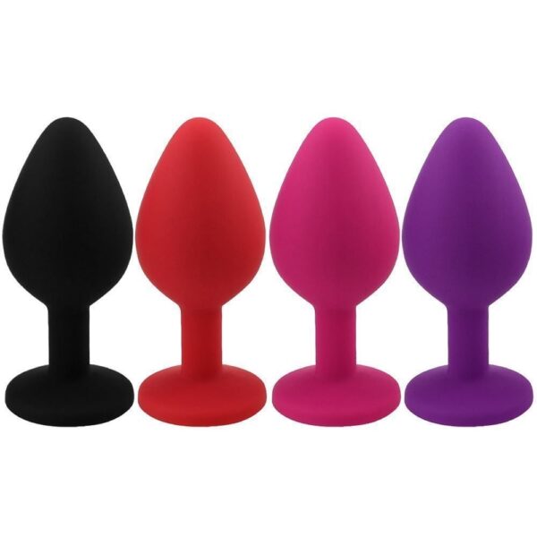 PLUG ANAL MÉDIO 8,3 X 3CM EM SILICONE - SEXY TOYS