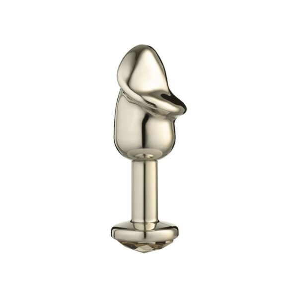 LITE PLUG ANAL PÊNIS DOURADO C/ PEDRA DOURADA (REF.:255) - SEXY FANTASY