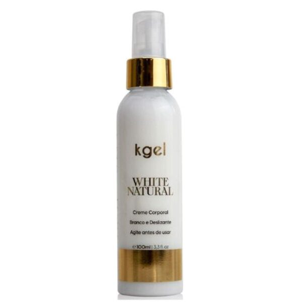 WHITE NATURAL CREME CORPORAL BRANCO E DESLIZANTE 100ML - KGEL