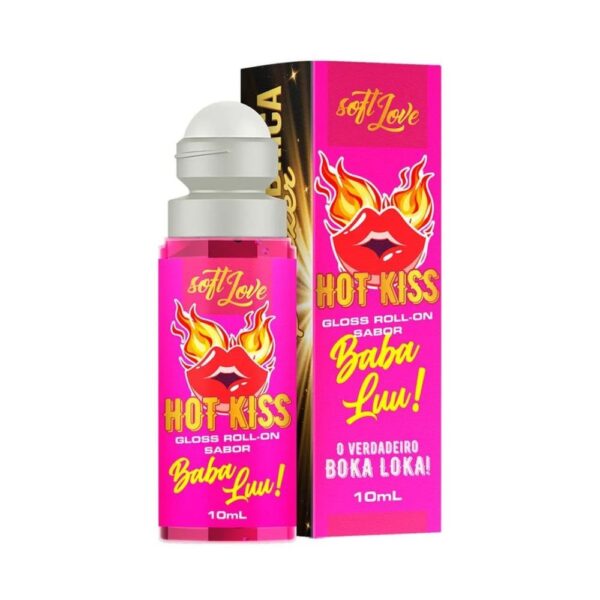 HOT KISS GLOSS ROLL-ON SABOR BABA LUU! 10ML - SOFT LOVE
