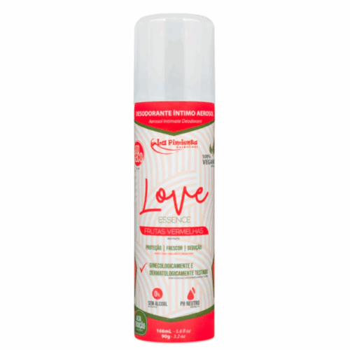 DESODORANTE ÍNTIMO LOVE ESSENCE FRUTAS VERMELHAS (L716) 166ML/90G - LA PIMENTA