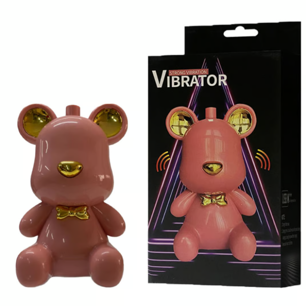 VIBRADOR FORMATO DE URSO RECARREGÁVEL 2 MODOS DE VIBRAÇÃO - 3R IMPORT